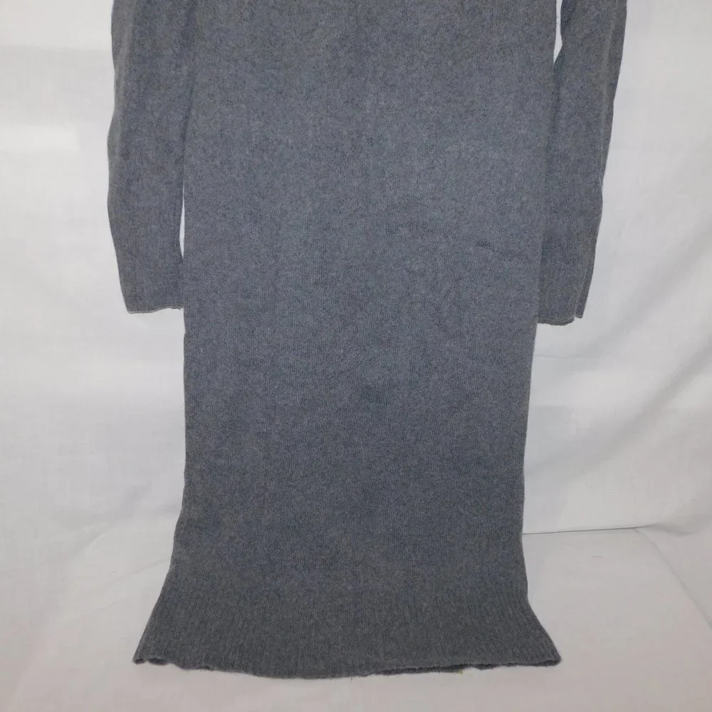 Simon's Contemporaine Gray Long Mock Neck Wool Blend Sweater Dress Womens XS - Picture 10 of 10
